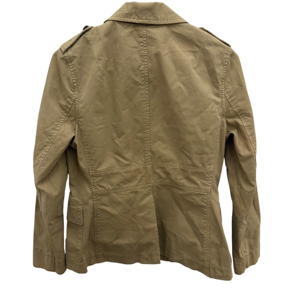 Banana Republic Travel & Safari Army Field Jacket Khaki Womens‎ Size 4 Y2K 2006 - Picture 4 of 6